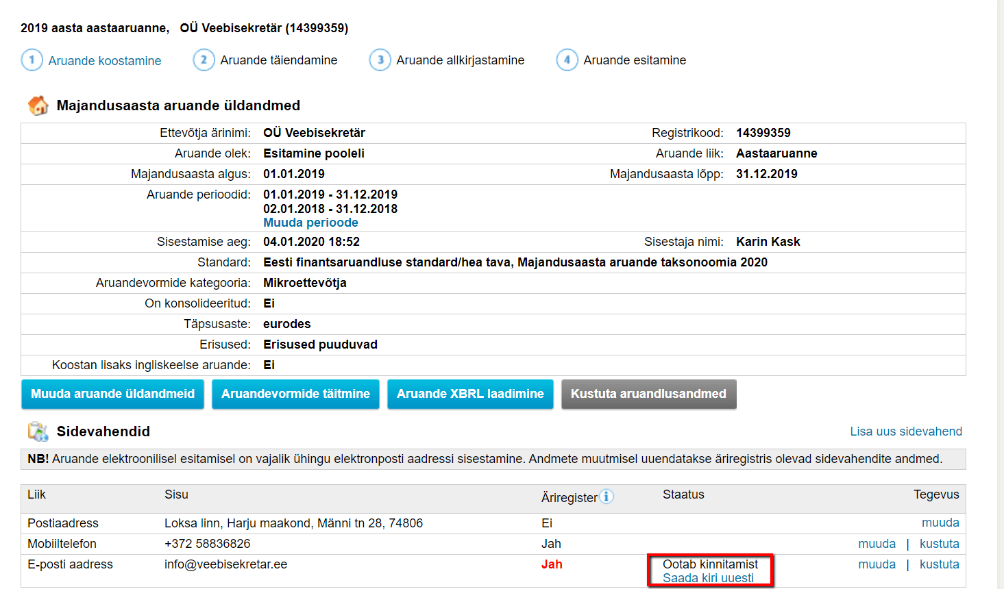 Mikroettevõtte aastaaruande koostamine