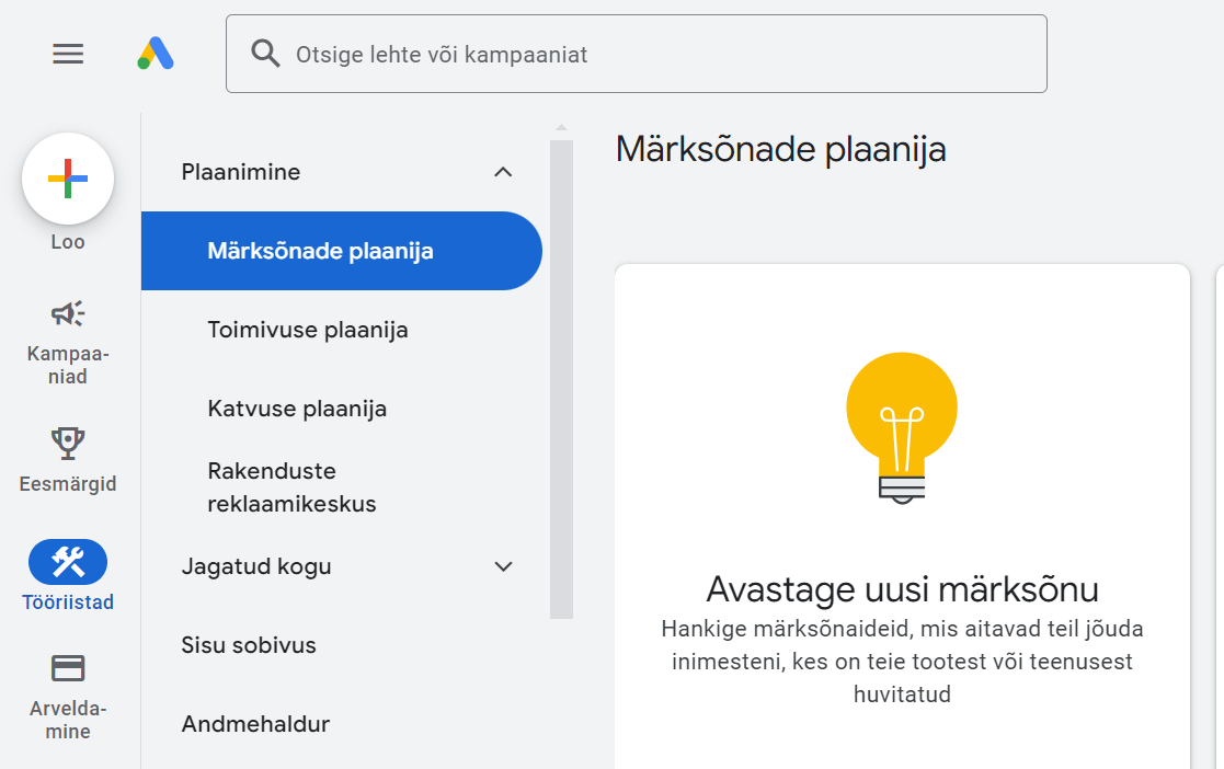 märksõnade analüüs